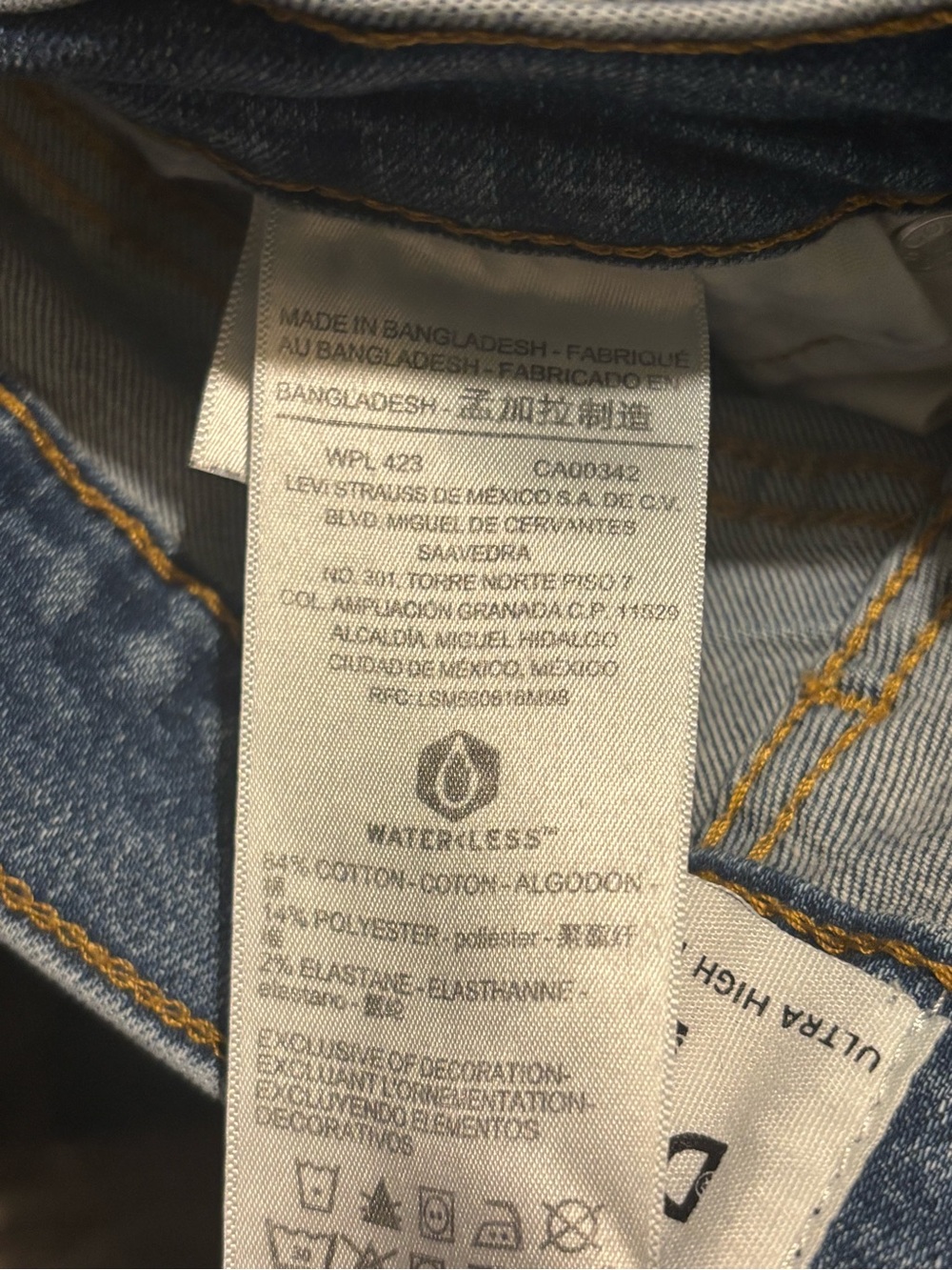 Denizen by Levi's Ultra High Rise Ankle Jegging Jeans Button Fly Womens Size 5 - Picture 9 of 9